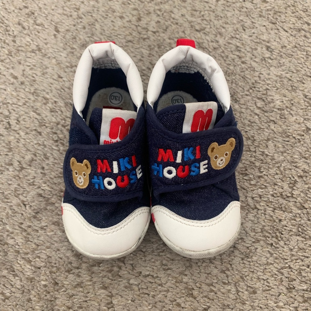 Mikihouse first walker shoes